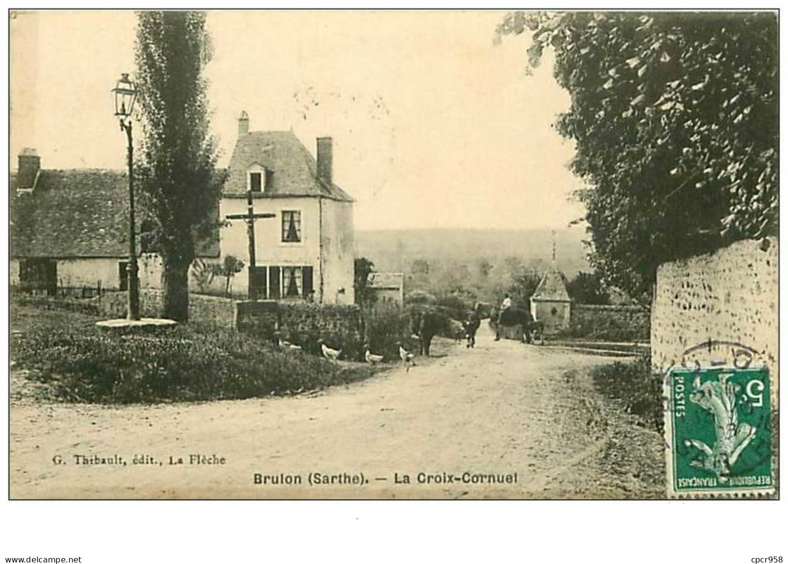 72.BRULON.n°91.LA CROIX-CORNUEL.RARE - Brulon