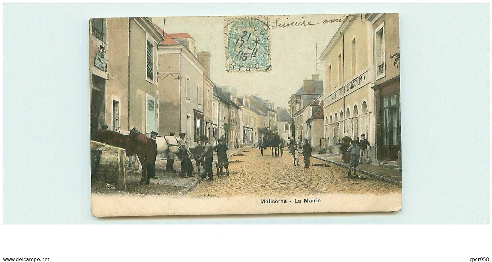 72 . N° 33628.malicorne.la Mairie.marechal Ferrant - Malicorne Sur Sarthe