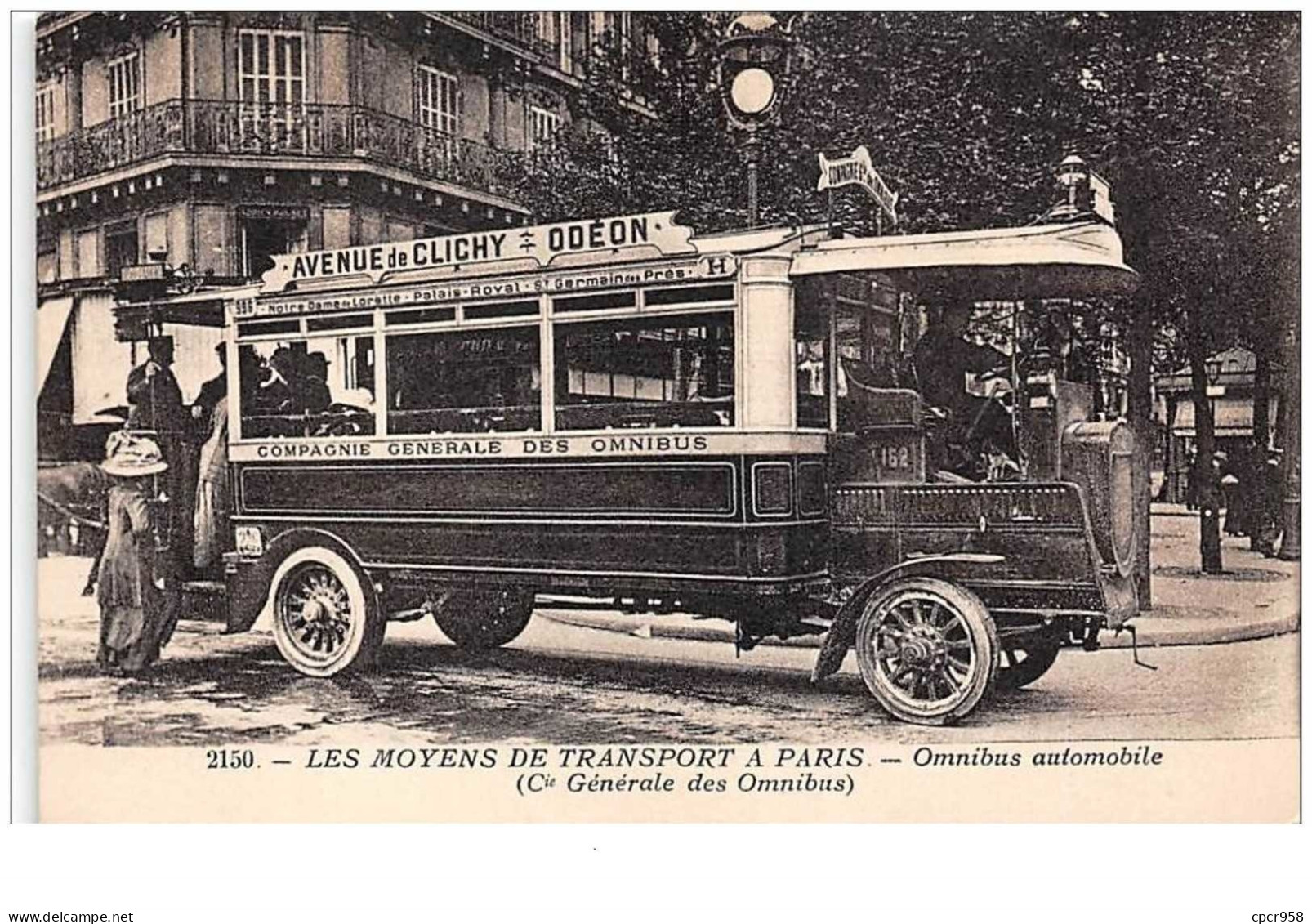 75  . N° 45086 . Paris . Omnibus - Transporte Público