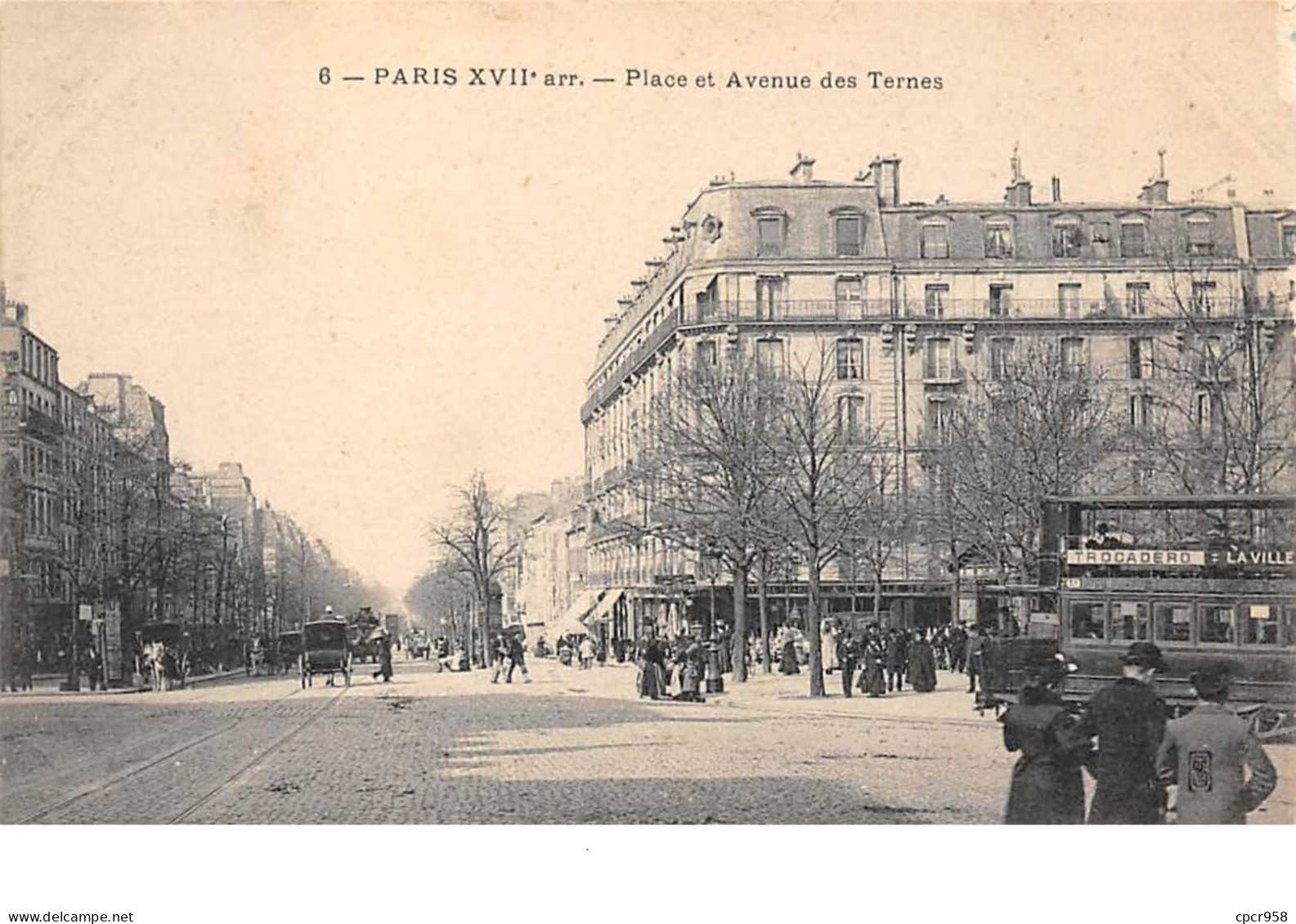 75   .   N° 201597  .    PARIS    .    PLACE ET AVENUE DES TERNES - Arrondissement: 17