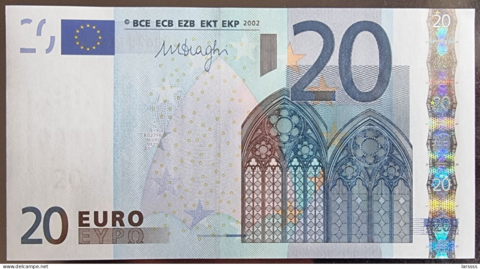 1 X 20€ Euro Draghi  R027F6 D00675196798 - UNC Estonia / Estland - 20 Euro