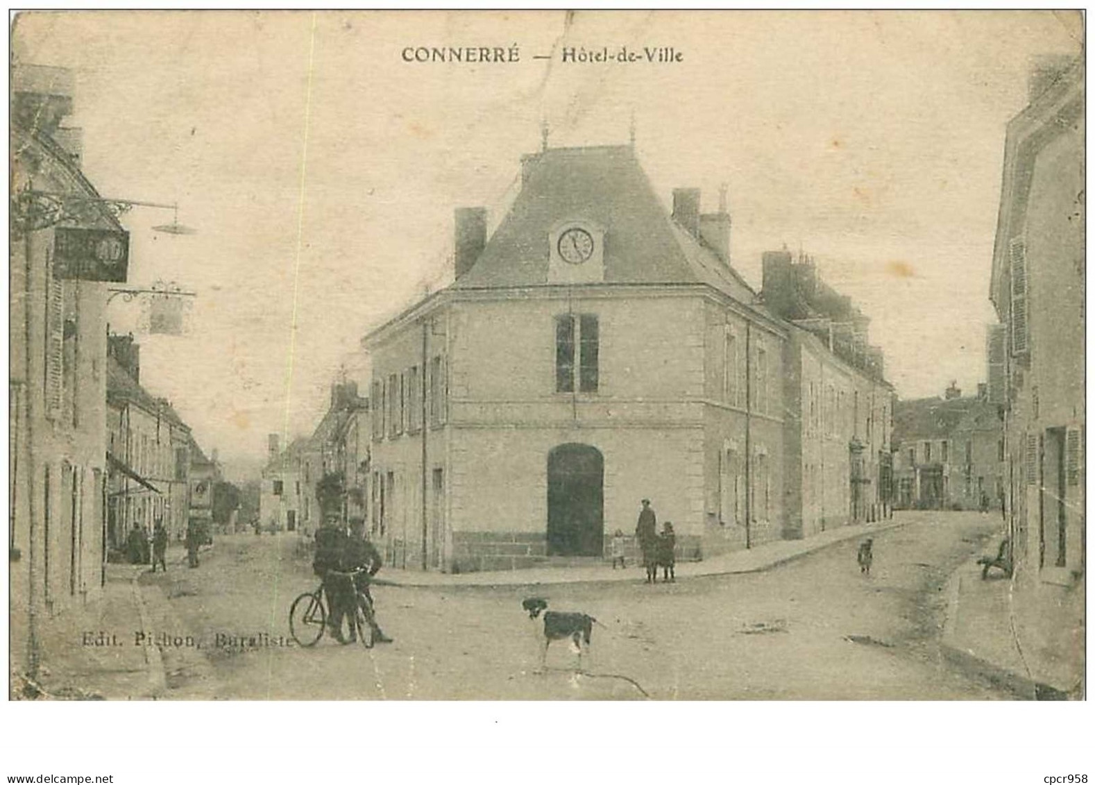 72.CONNERRE.n°15204.HOTEL DE VILLE.VOIR ETAT.PLIES+++ - Connerre