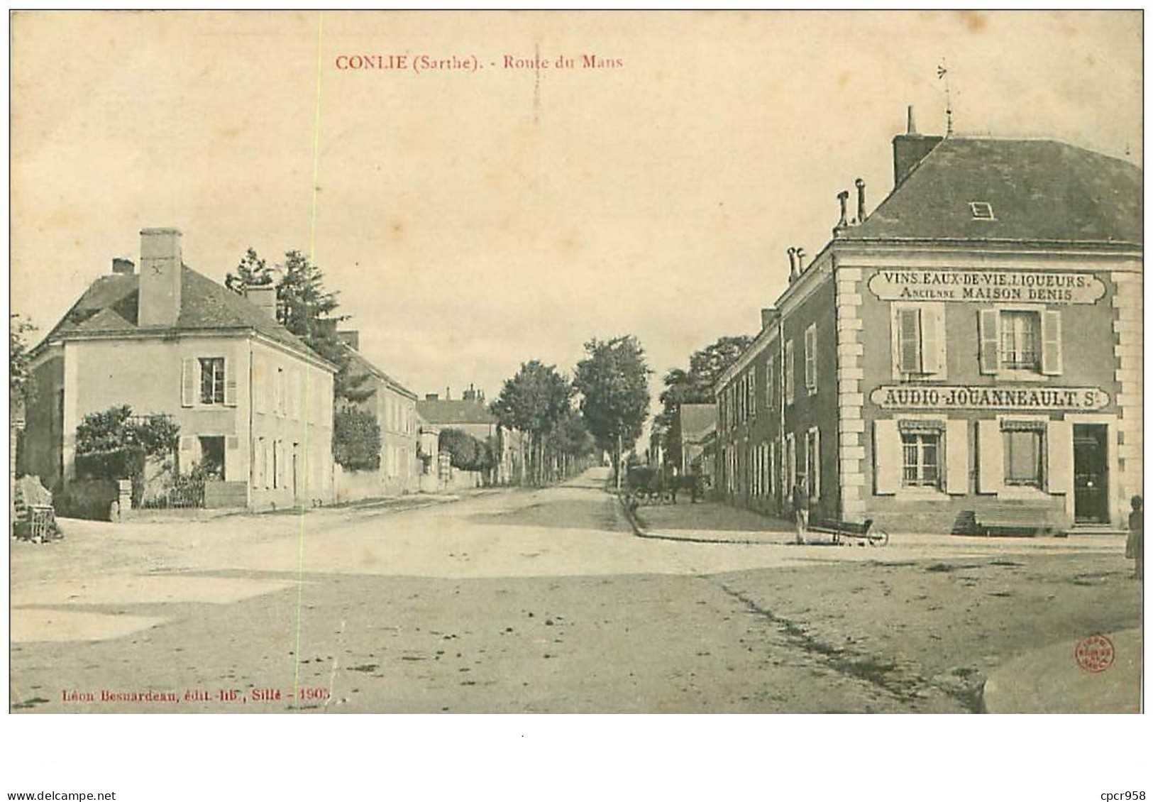 72.CONLIE.n°15215. RUE DU MANS.AUDIO-JOUANNEAULT Se - Conlie