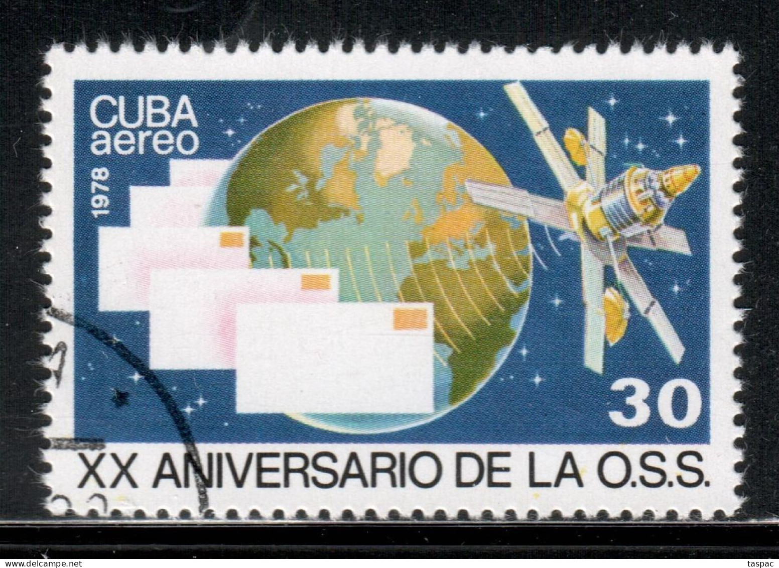 Cuba 1978 Mi# 2344 Used - Socialist Communication Organizations Congress (OSS), 20th Anniv. / Space - Gebraucht