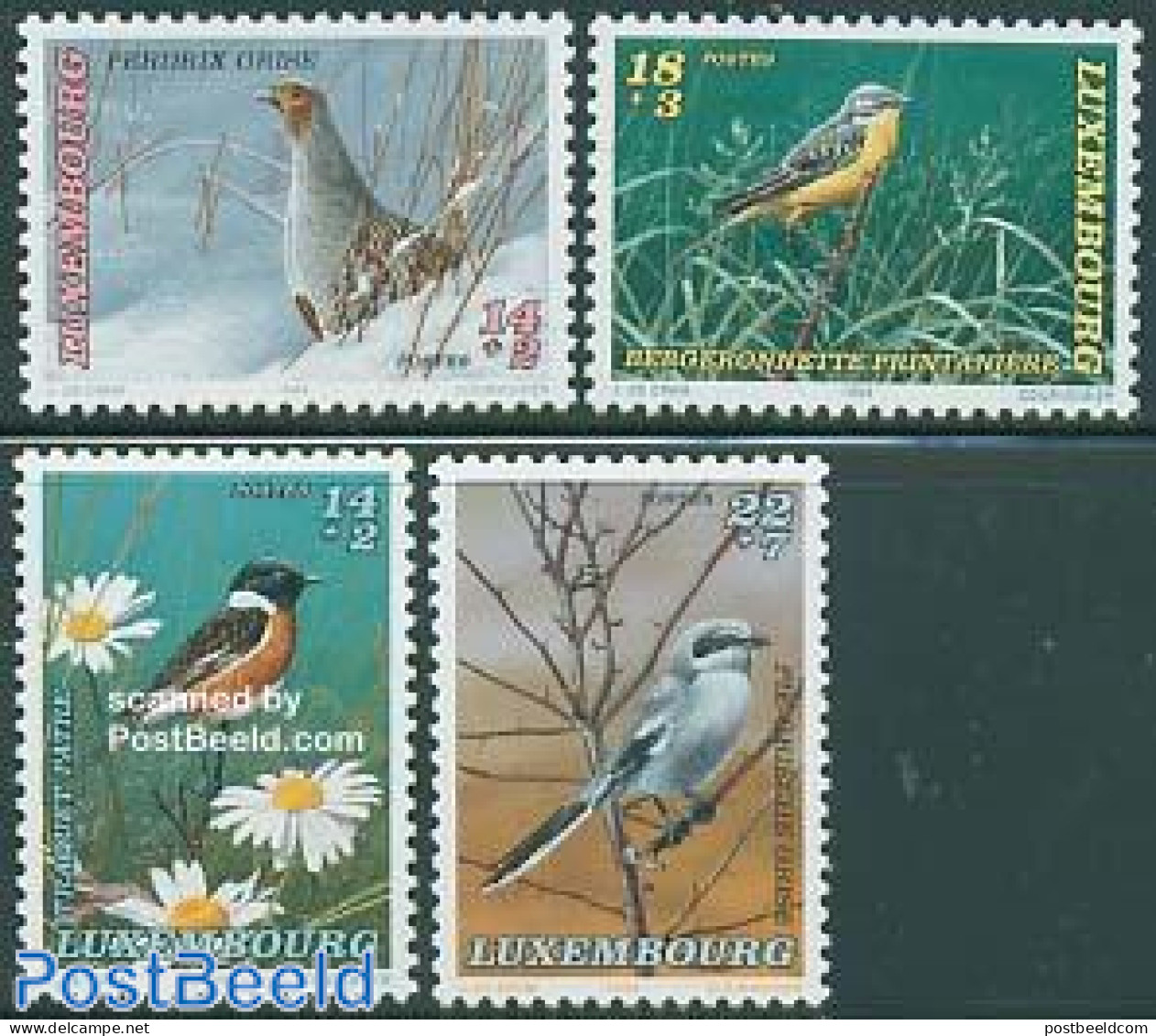 Luxemburg 1994 Birds 4v, Mint NH, Nature - Birds - Poultry - Unused Stamps