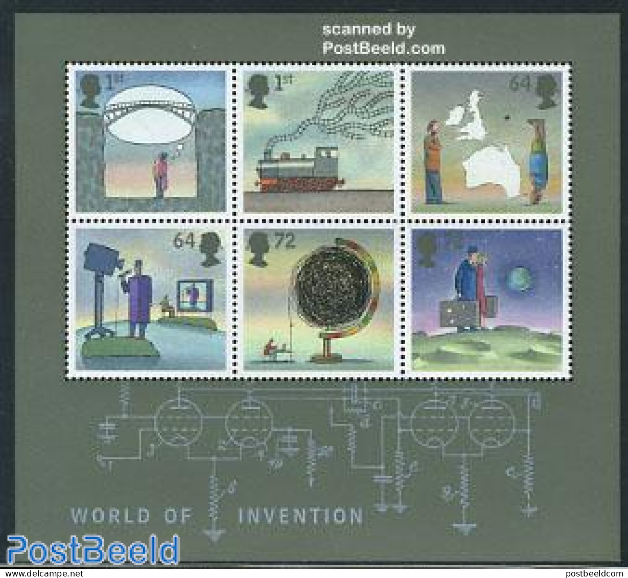 Great Britain 2007 World Of Inventions S/s, Mint NH, Performance Art - Science - Transport - Various - Radio And Telev.. - Unused Stamps