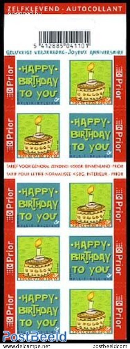 Belgium 2006 Happy Birthday Foil Booklet, Mint NH, Various - Stamp Booklets - Greetings & Wishing Stamps - Unused Stamps