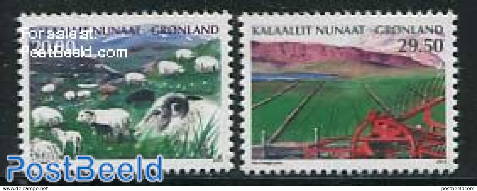 Greenland 2013 Agriculture 2v, Mint NH, Nature - Various - Animals (others & Mixed) - Cattle - Agriculture - Ungebraucht