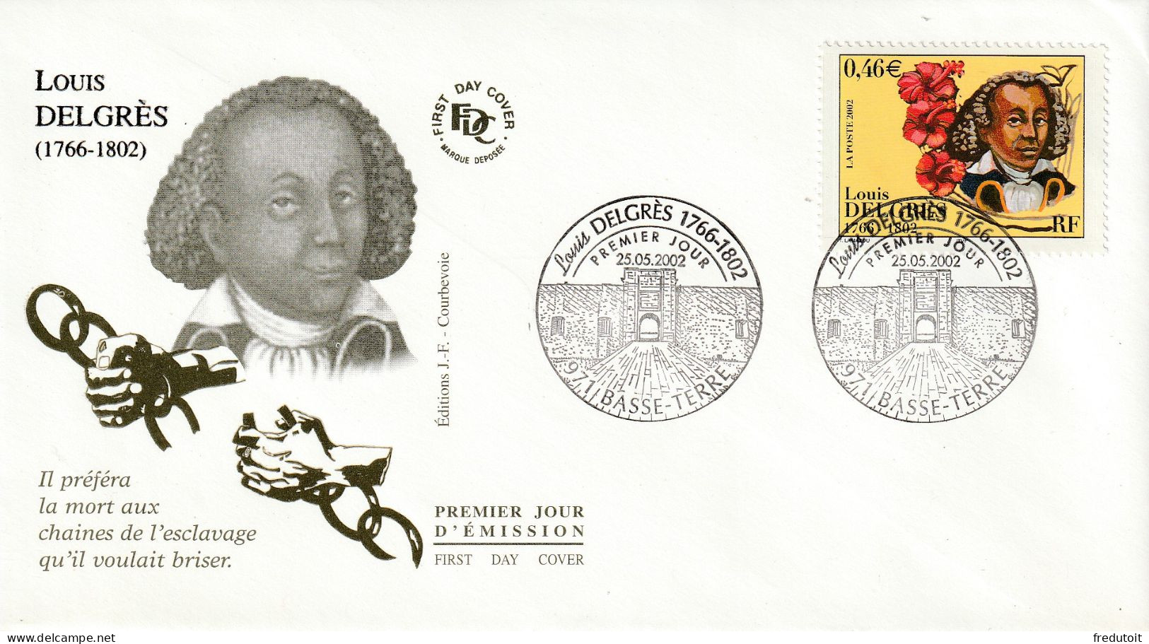 FDC - 2002 - Louis Delgrès - 2000-2009