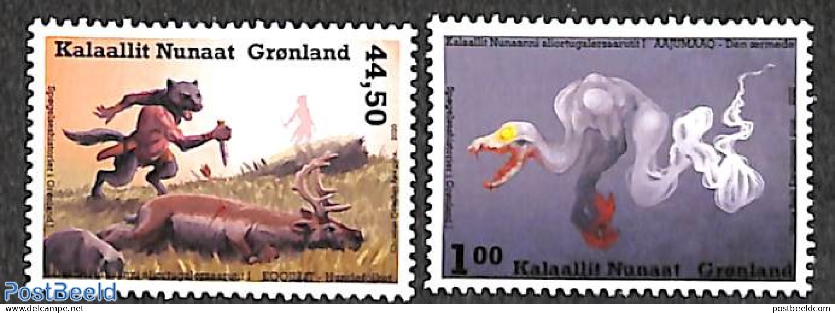 Greenland 2020 Ghost Stories 2v, Mint NH, Art - Fairytales - Nuovi