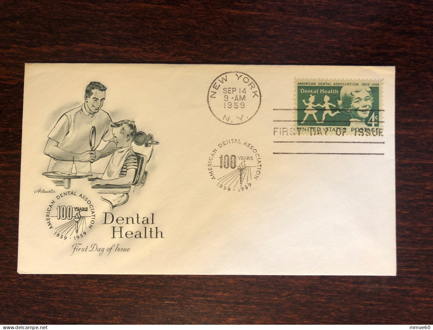 USA FDC COVER 1959 YEAR DENTAL DENTISTRY HEALTH MEDICINE STAMPS - 1951-1960