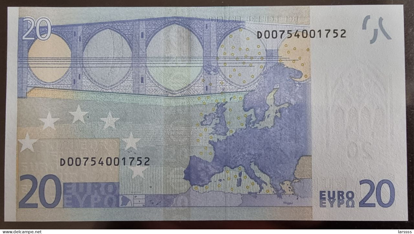 1 X 20€ Euro Draghi  R028D5 D00754001752 - UNC  Estonia / Estland - 20 Euro