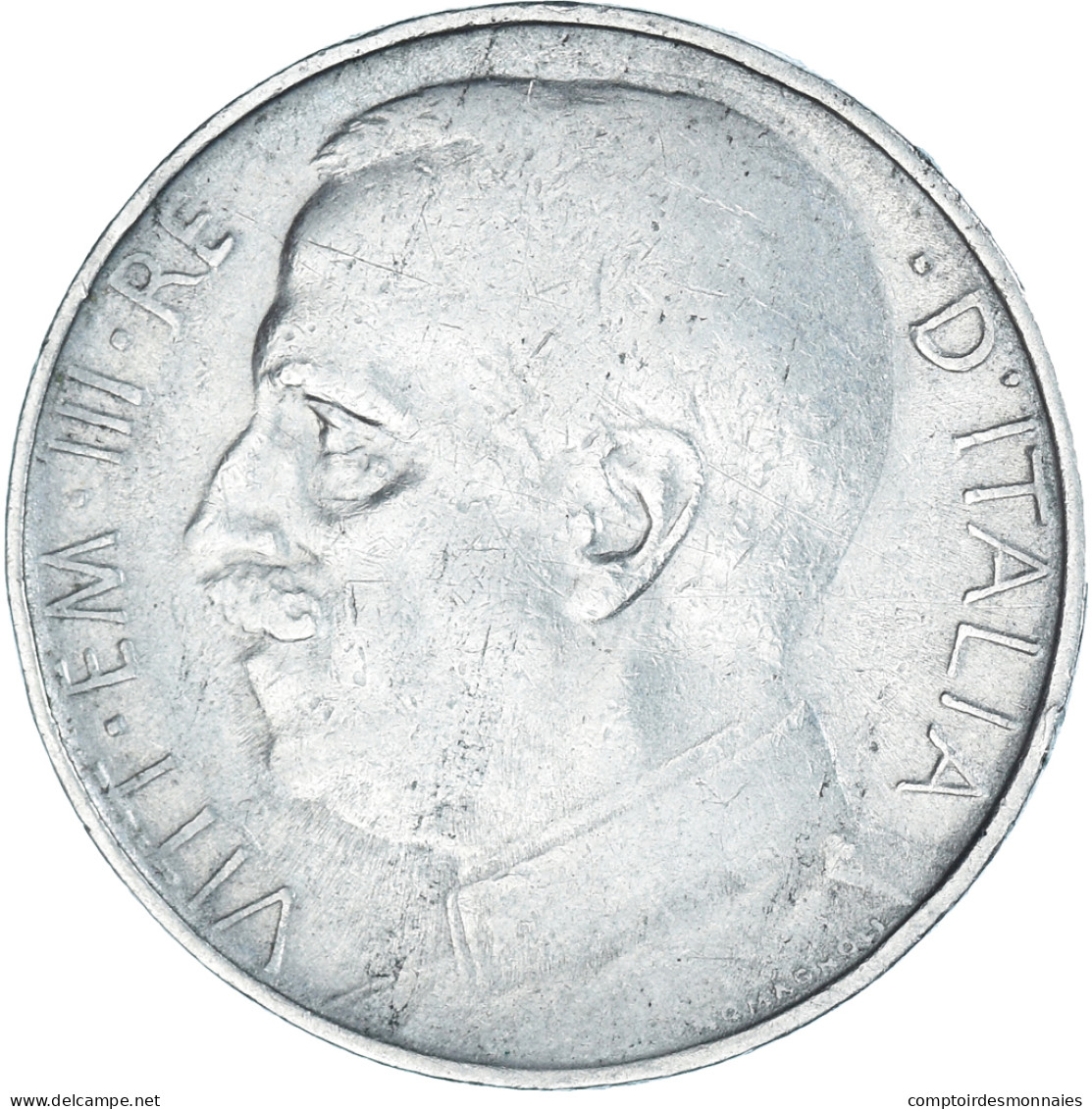 Monnaie, Italie, Vittorio Emanuele III, 50 Centesimi, 1921, Rome, TB, Nickel - 1900-1946 : Victor Emmanuel III & Umberto II