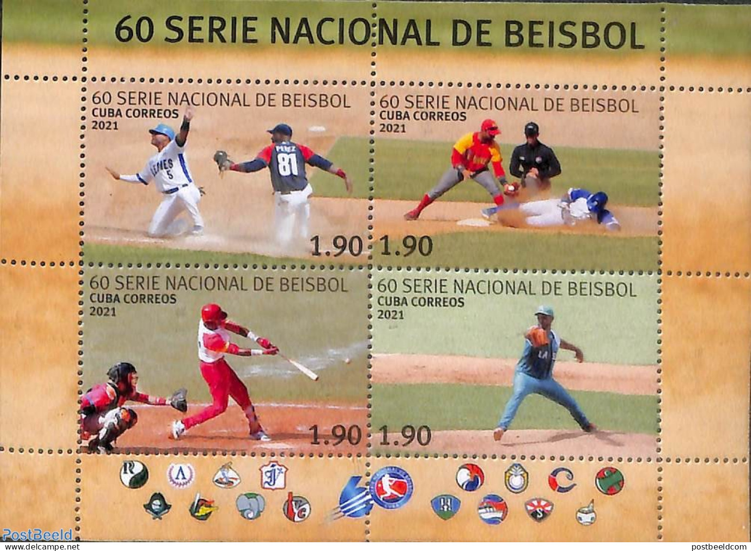 Cuba 2021 Baseball S/s, Mint NH, Sport - Baseball - Ongebruikt