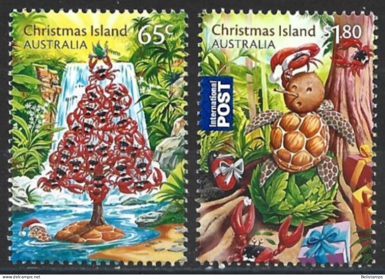 Christmas Island 2015. Scott #539-40a (MNH) Christmas  (Complete Set) - Christmaseiland