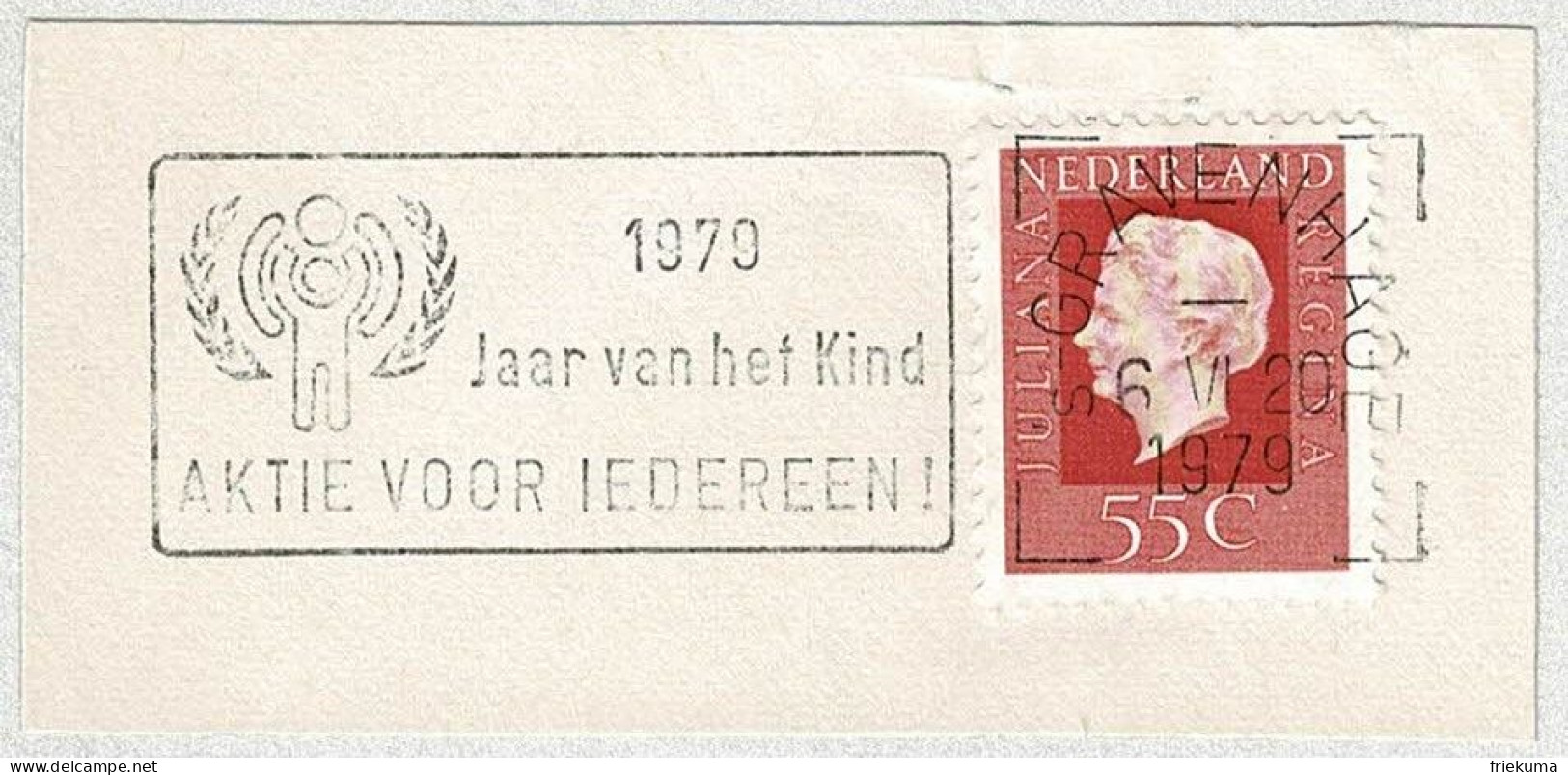 Niederlande / Nederland 1979, Flaggenstempel Jaar Van Het Kind / Jahr Des Kindes / Année De L'enfant / Year Of Child - Sonstige & Ohne Zuordnung