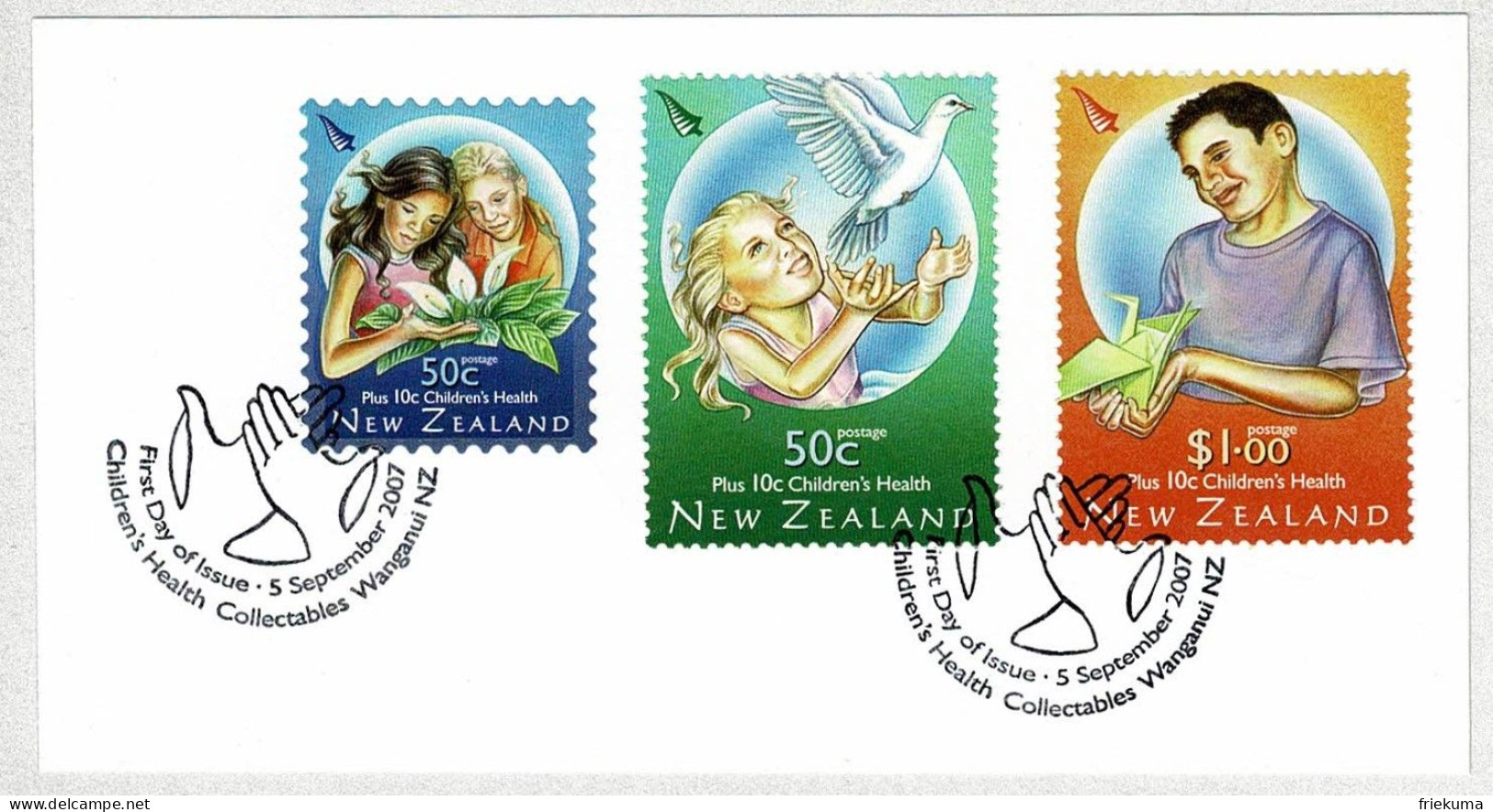 Neuseeland / New Zealand 2007, Ersttagstempel Children's Health / Kinderhilfe / Aide Aux Enfants - Sonstige & Ohne Zuordnung