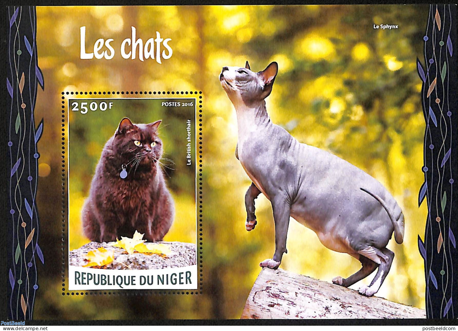 Niger 2016 Cats, Mint NH, Nature - Cats - Níger (1960-...)