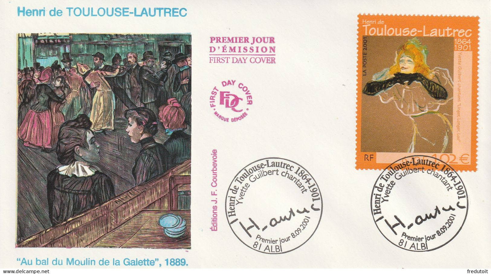 FDC - 2001 - Toulouse-Lautrec - 2000-2009
