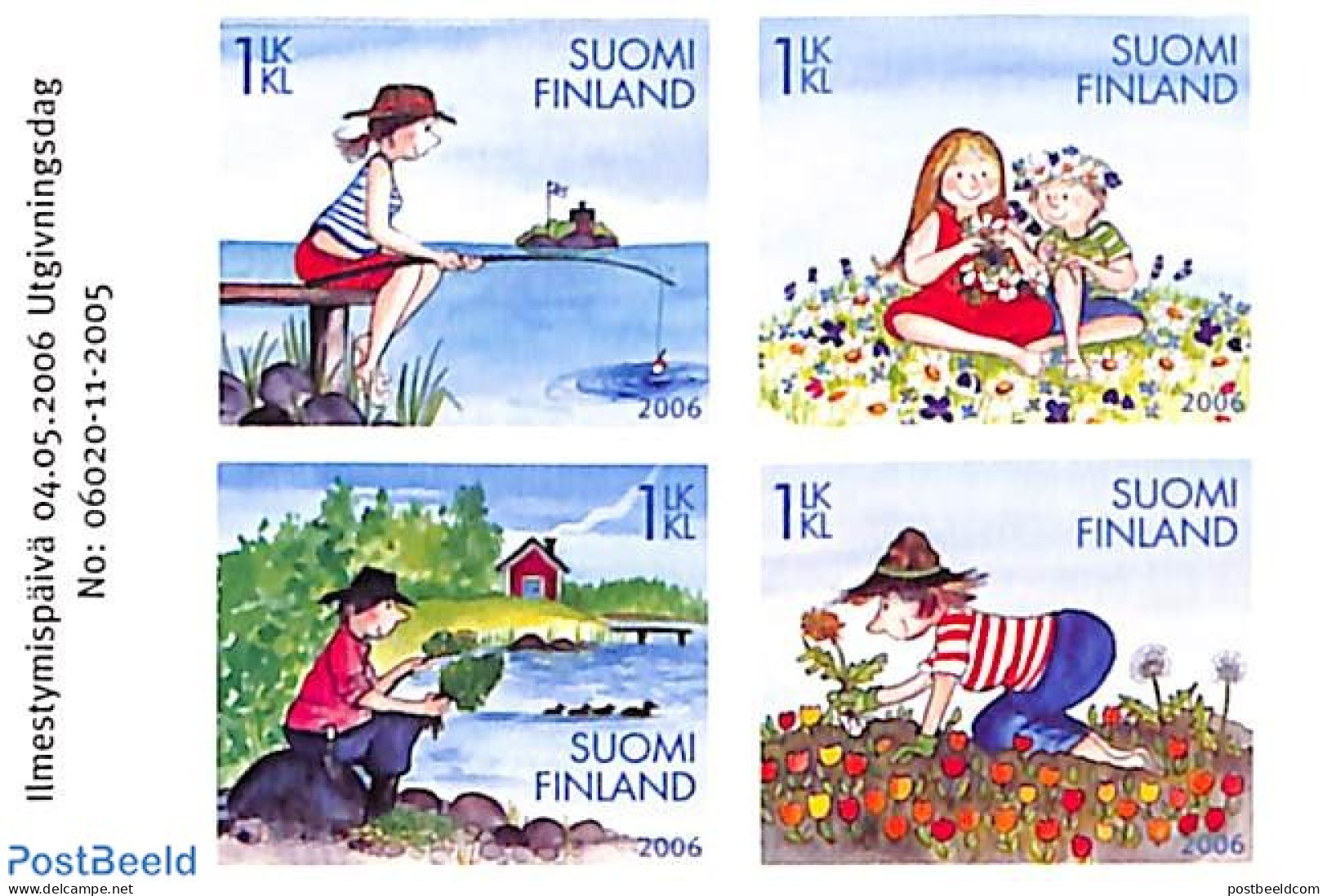 Finland 2006 Summer Holidays 4v S-a, Mint NH, Nature - Various - Fishing - Tourism - Neufs