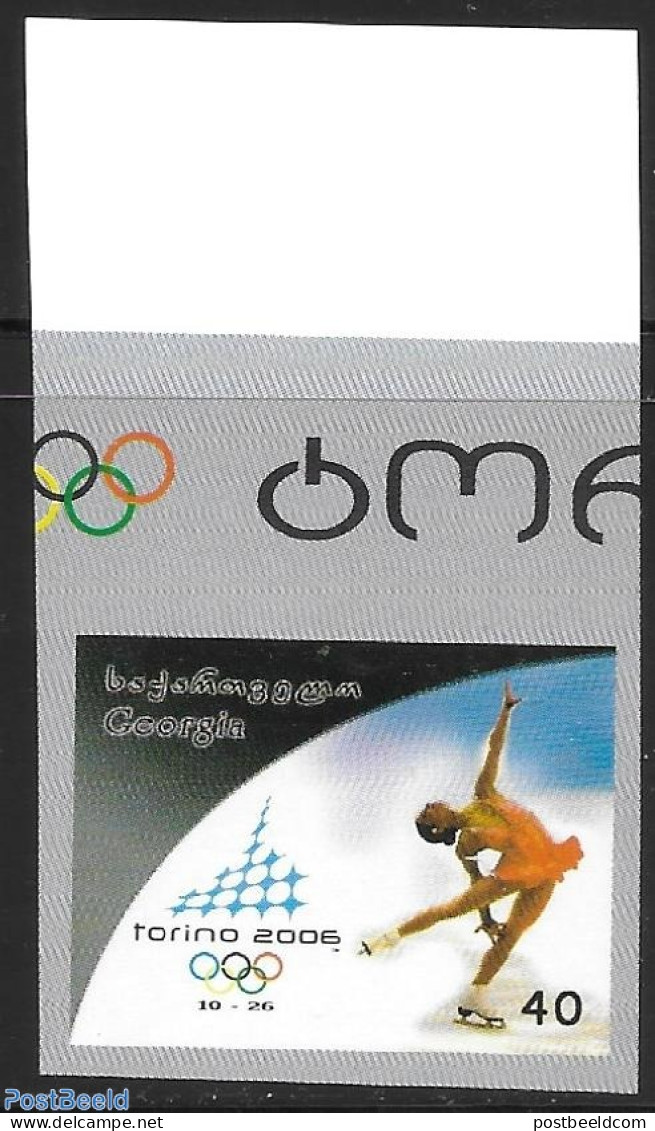 Georgia 2006 Olympic Winter Games Torino 1v. Imperforated, Mint NH, Sport - Various - Olympic Winter Games - Skating -.. - Fehldrucke