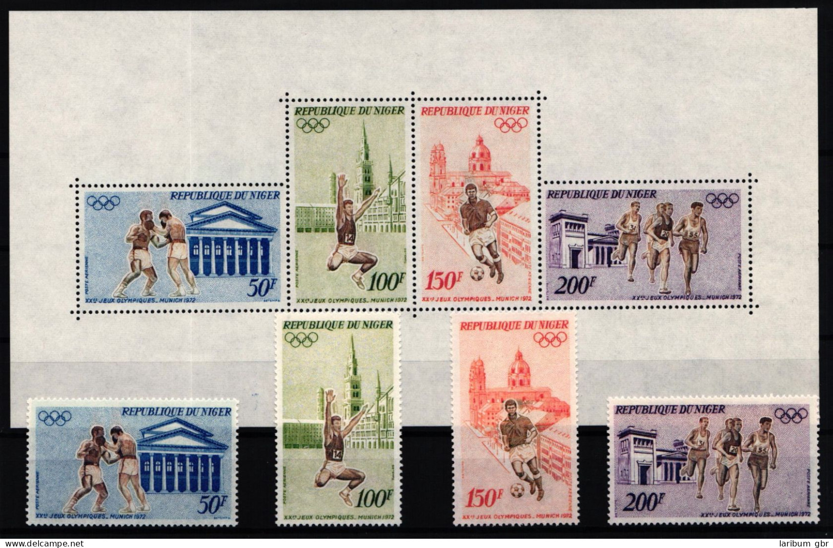 Niger 331-334 Und Block 8 Postfrisch Olympia #KC387 - Niger (1960-...)