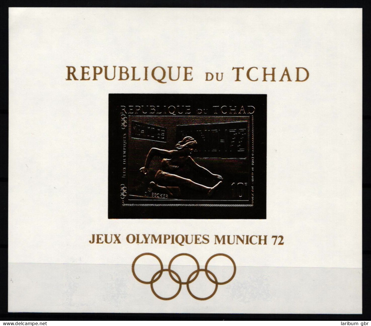 Tschad Block 12 Postfrisch Olympia / Goldfolie #KC392 - Tchad (1960-...)