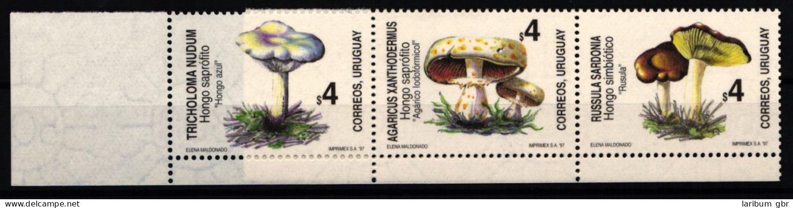Uruguay 2218-2222 Postfrisch Fünferstreifen / Pilze #KC455 - Uruguay