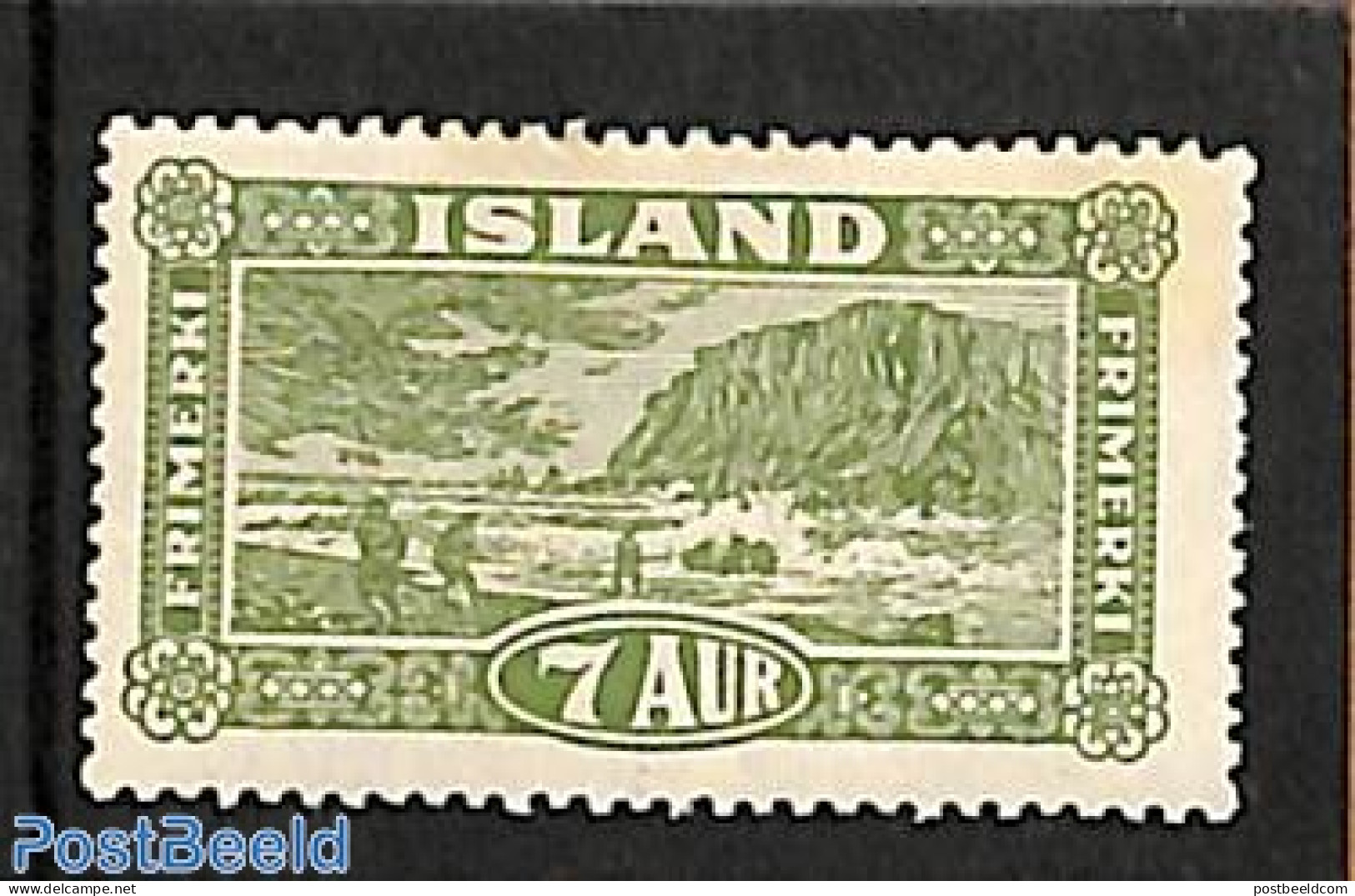 Iceland 1925 7a, Stamp Out Of Set, Unused (hinged), Nature - Fishing - Water, Dams & Falls - Unused Stamps