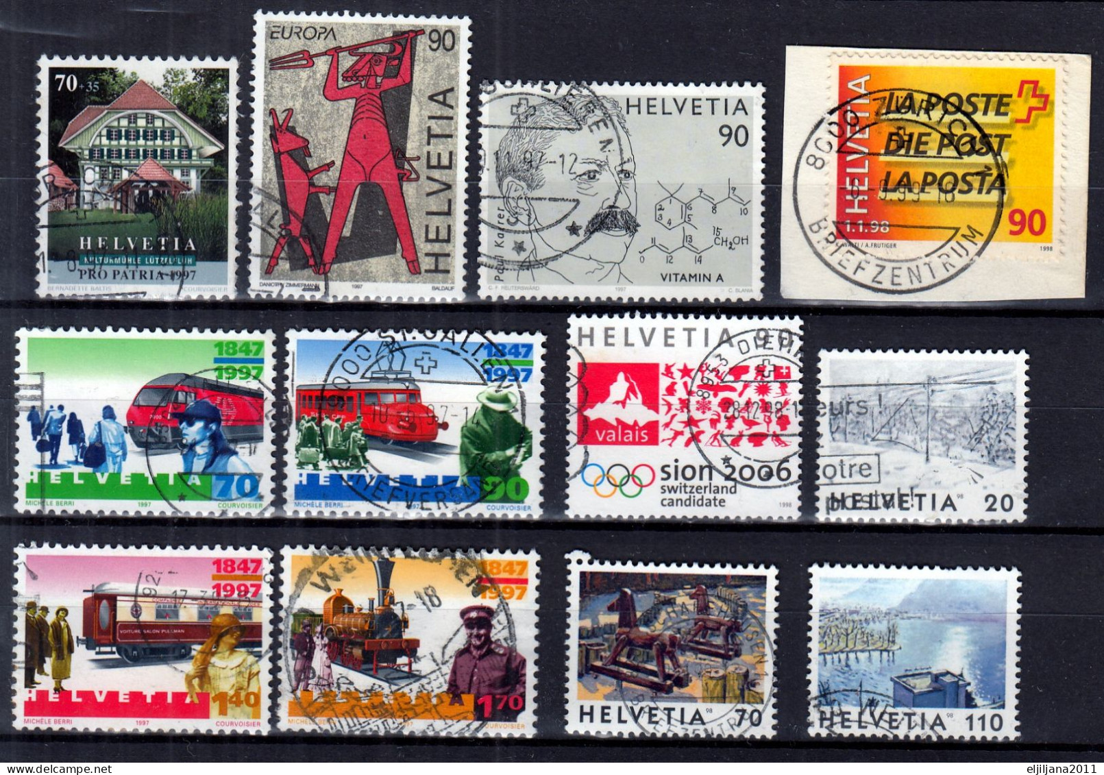 Switzerland / Helvetia / Schweiz / Suisse 1997 - 1999 ⁕ Nice Collection / Lot Of 27 Used Stamps - See All Scan - Usados