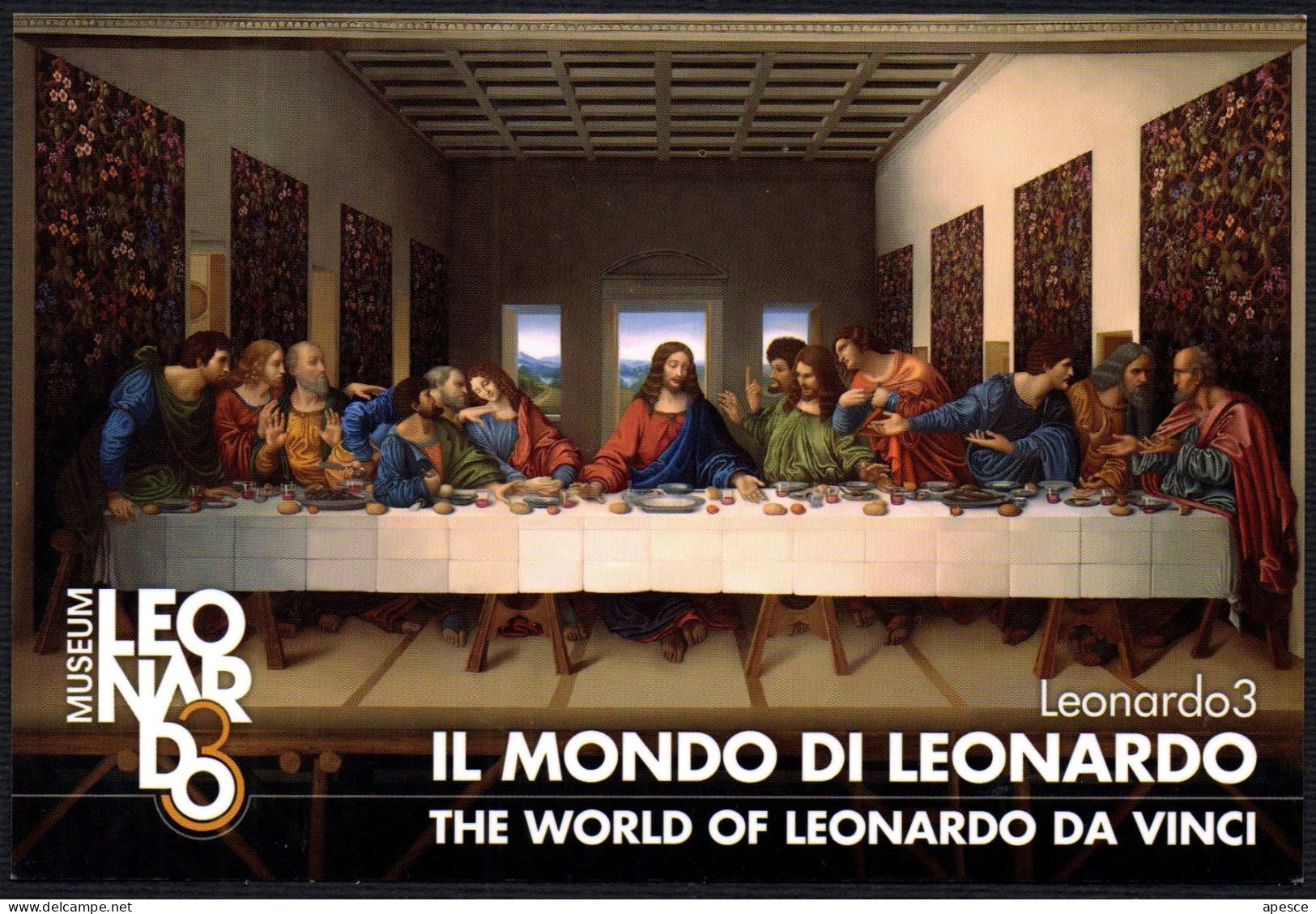 PAINTING - ITALIA MILANO 2017 - THE WORLD OF LEONARDO DA VINCI - PROMOCARD - ULTIMA CENA - I - Musées
