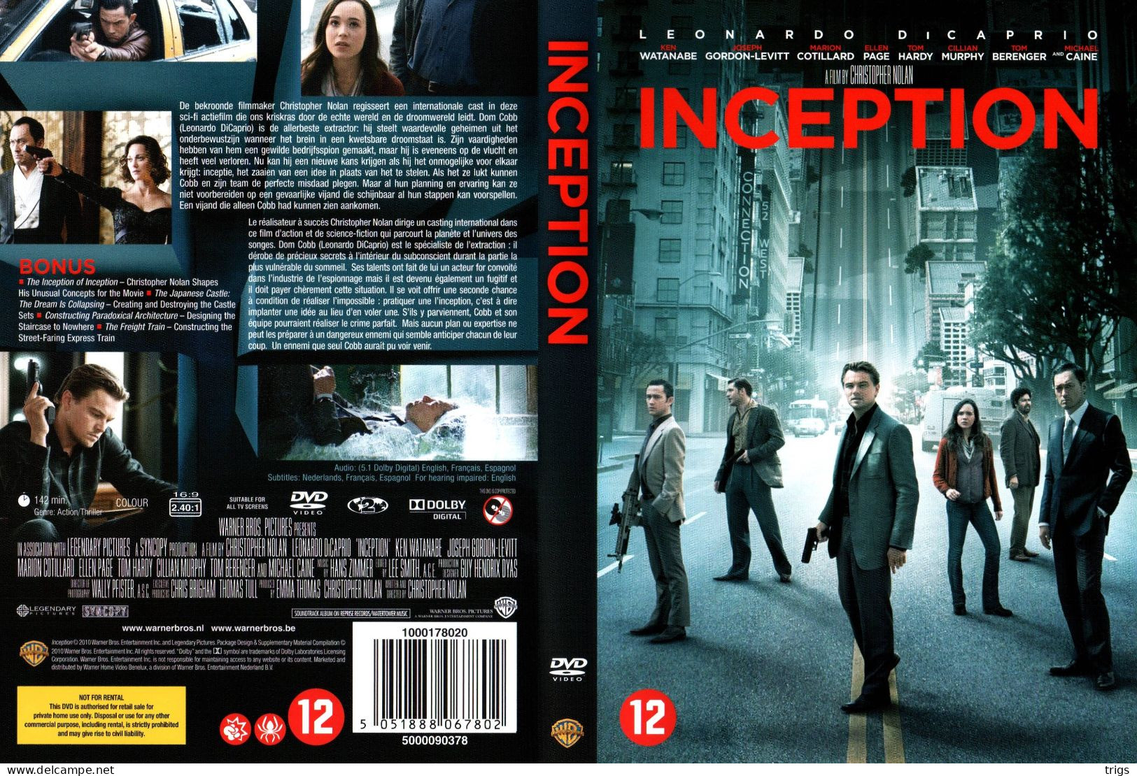 DVD - Inception - Action, Aventure