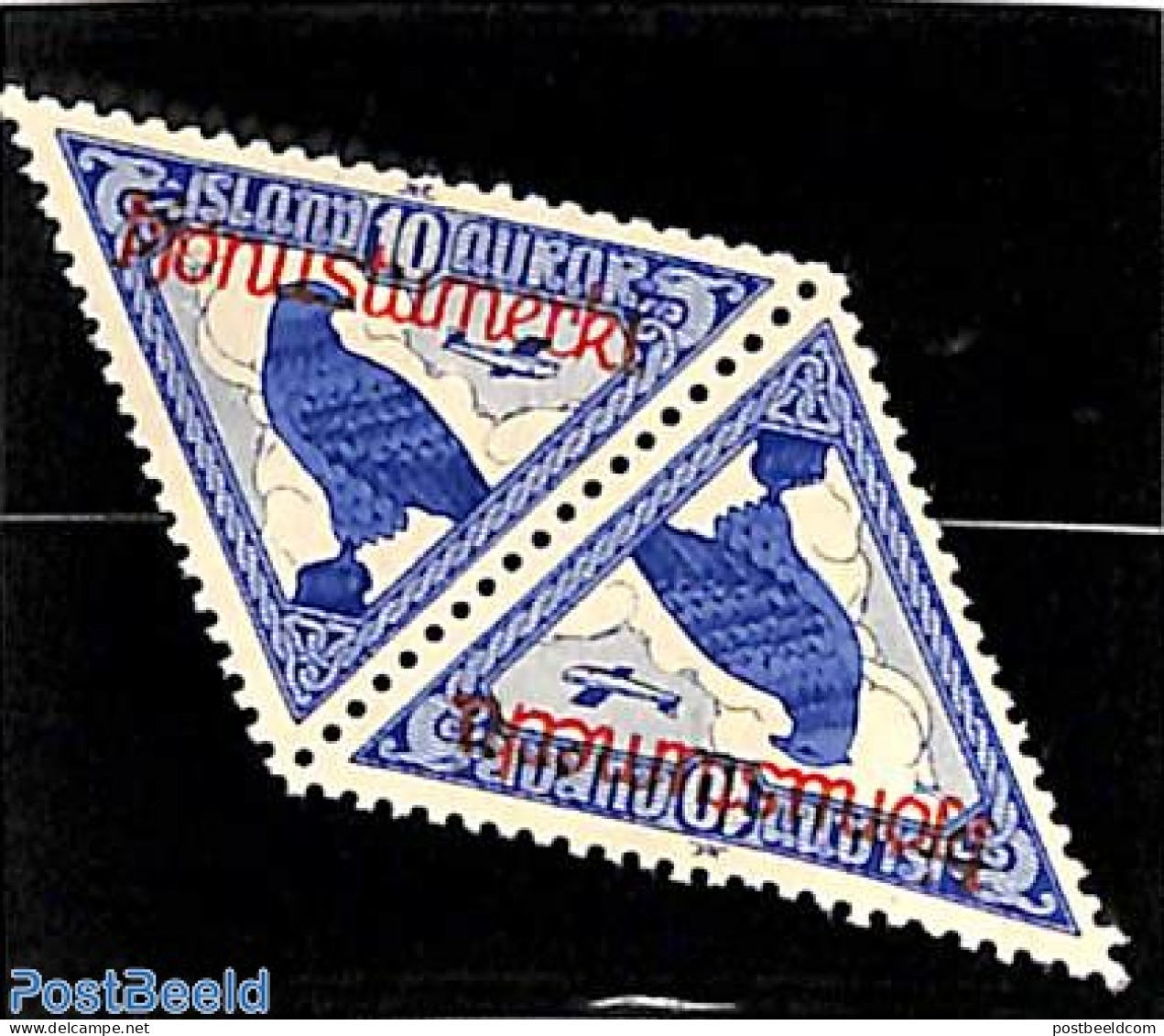 Iceland 1930 On Service, Tete-Beche Pair, Mint NH, Nature - Birds - Otros & Sin Clasificación