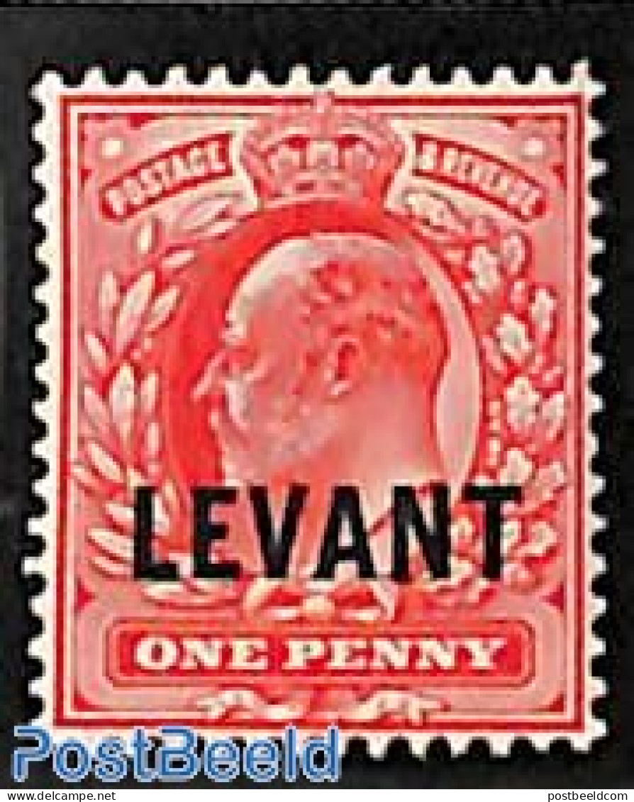 Great Britain 1905 1d, Levant, Stamp Out Of Set, Mint NH - Ongebruikt