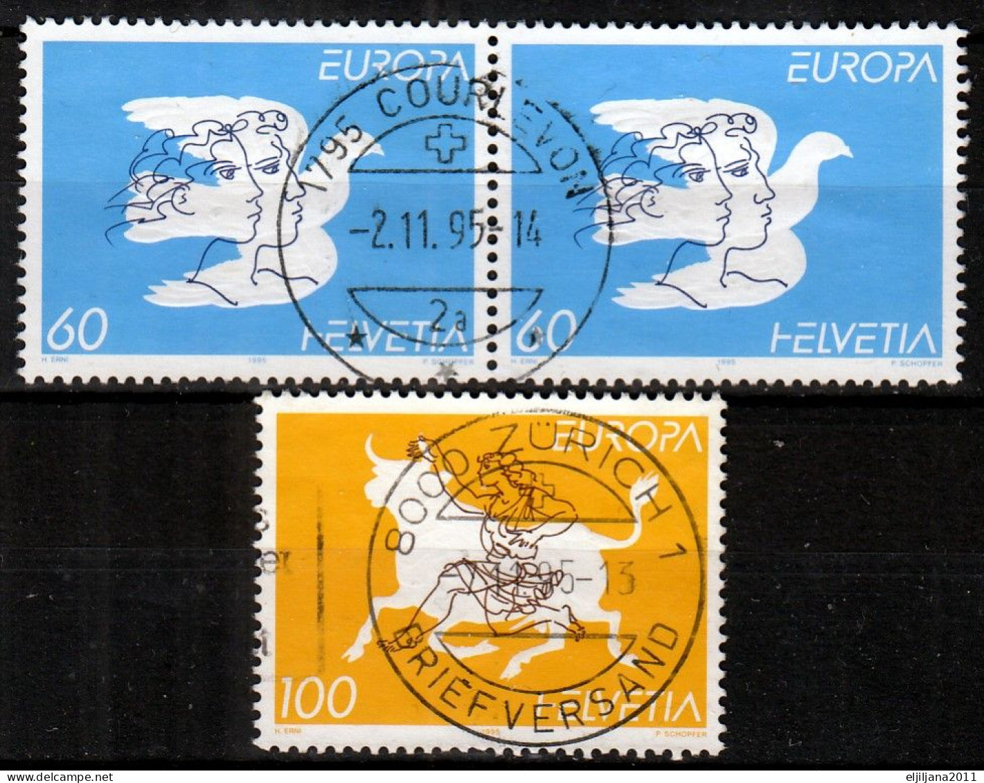 Switzerland / Helvetia / Schweiz / Suisse 1995 - 1996 ⁕ Nice Collection / Lot Of 27 Used Stamps - See All Scan - Oblitérés