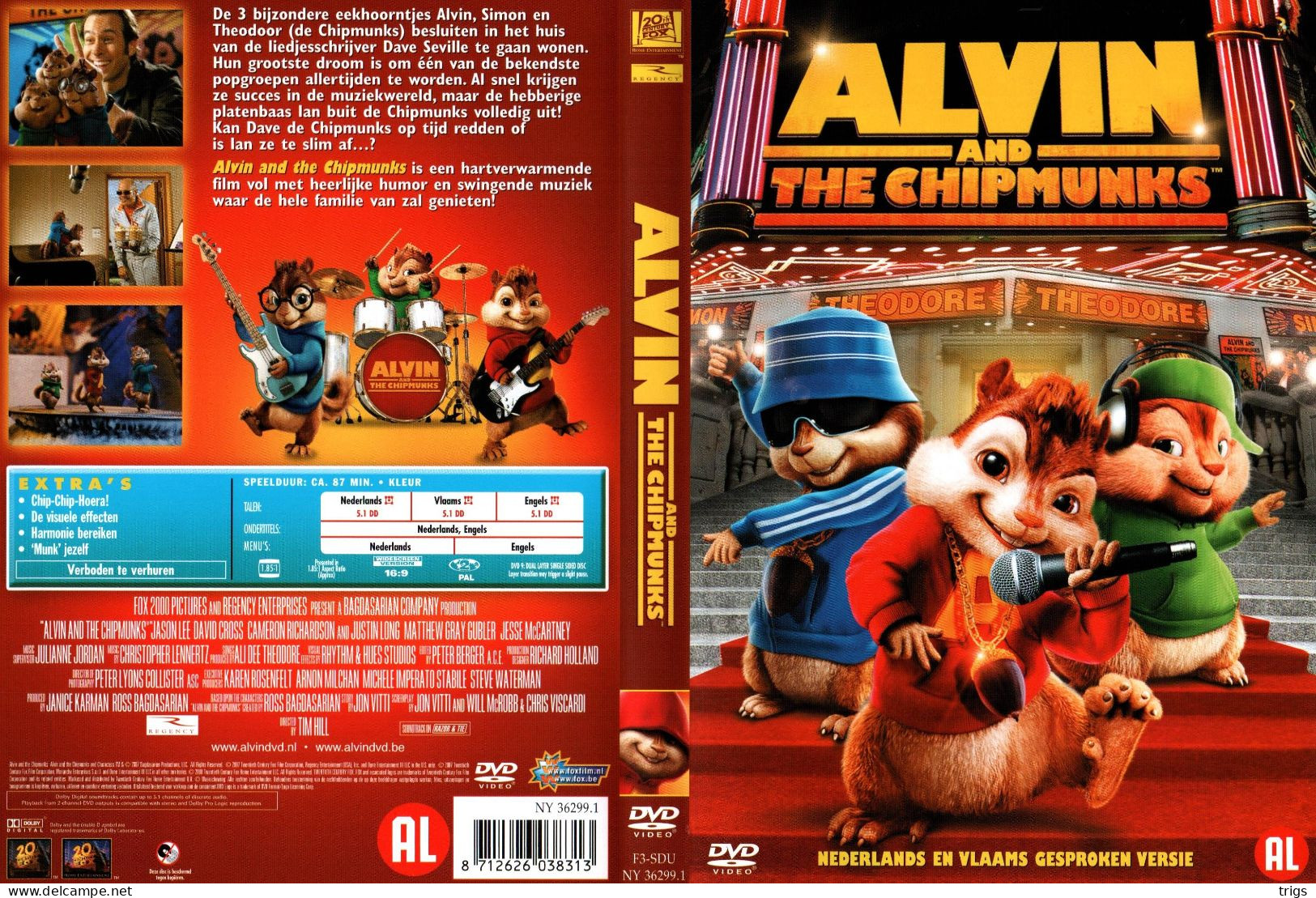 DVD - Alvin And The Chipmunks - Cómedia