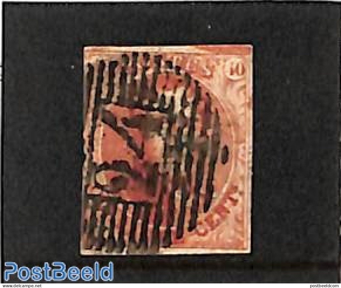 Belgium 1851 40c, With WM, Normal Paper, Used, Used Stamps - Gebruikt