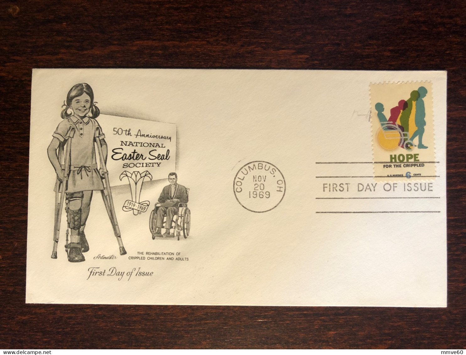 USA FDC COVER 1969 YEAR CRIPPLED DISABLED PEOPLE HEALTH MEDICINE STAMPS - 1961-1970