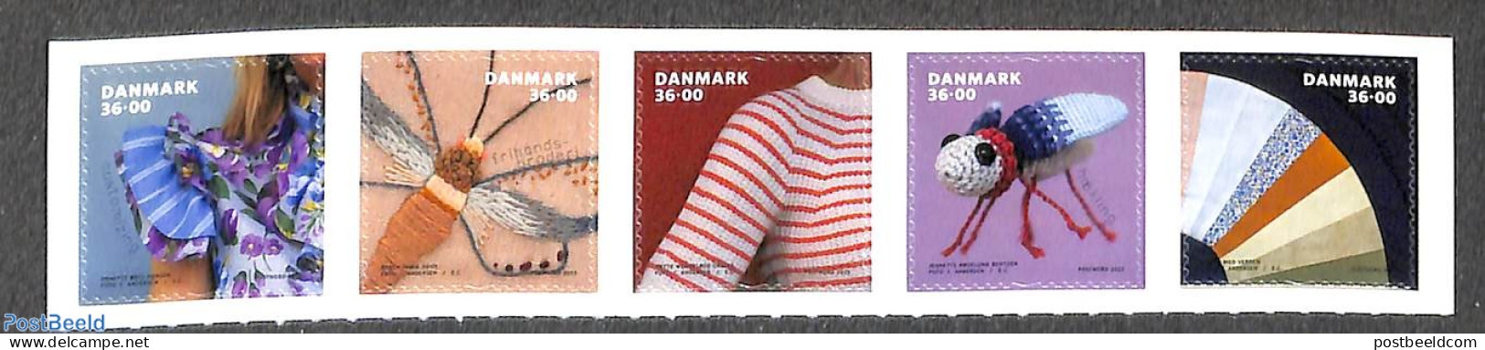 Denmark 2023 Textile Crafts 5v S-a, Mint NH, Various - Textiles - Art - Handicrafts - Nuovi