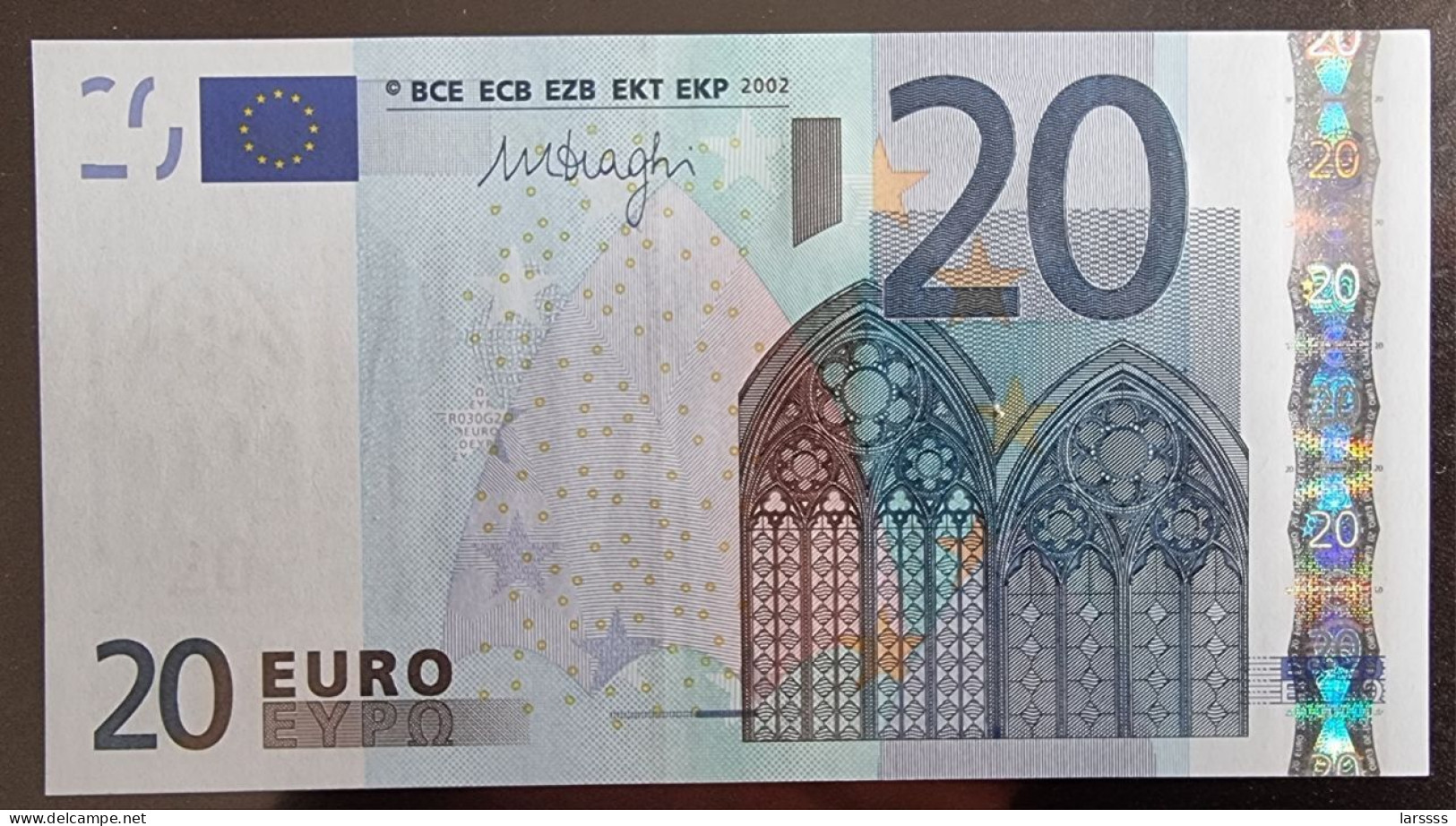 1 X 20€ Euro Draghi  R030G2 P39961674109 - UNC  Netherlands / Holland - 20 Euro