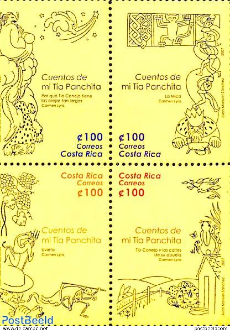 Costa Rica 2007 Panchita 4v, Mint NH - Costa Rica