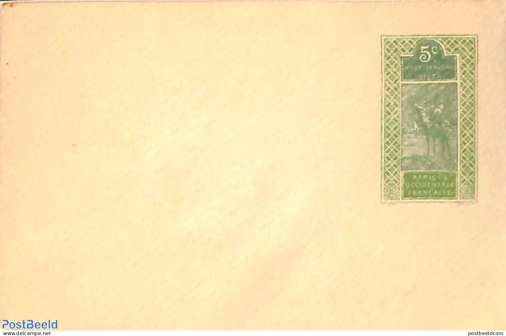 Senegal 1914 Envelope 5c, Unused Postal Stationary, Nature - Camels - Sénégal (1960-...)