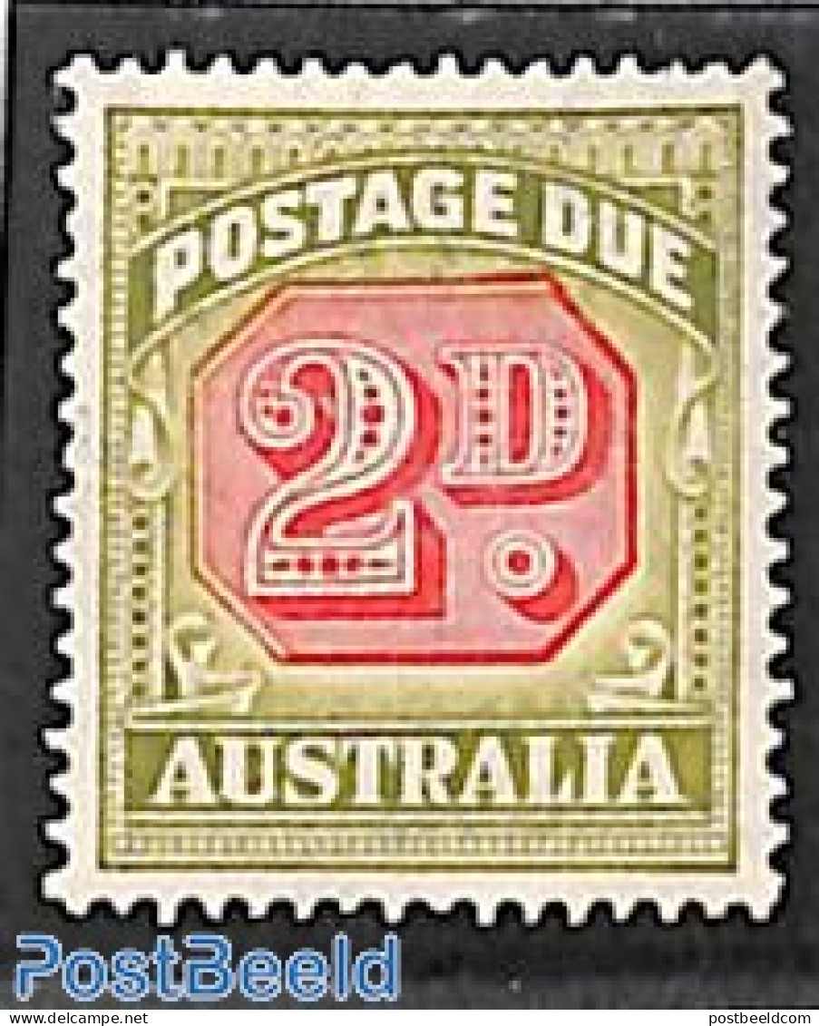 Australia 1938 2d, Postage Due, Stamp Out Of Set, Unused (hinged) - Other & Unclassified