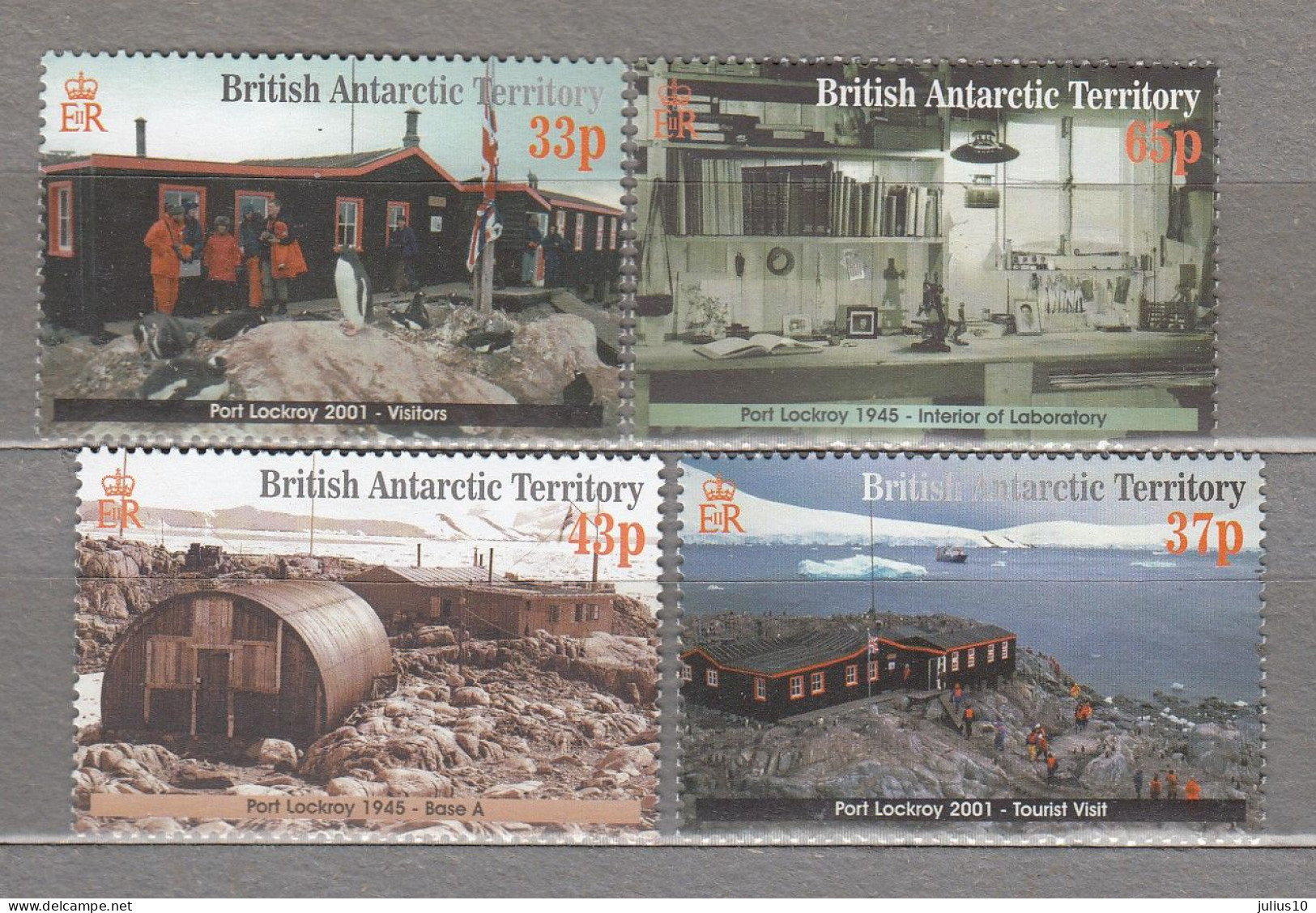 British Antarctic Territory BAT Port Lockroy 2001 MNH/MLH(**/*) Mi 315-318 #34007 - Nuevos
