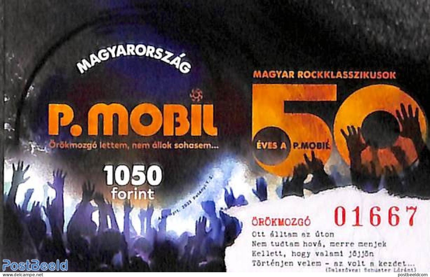 Hungary 2023 Rock IV P. Mobil Imperforated S/s With Red Number, Mint NH, Performance Art - Music - Unused Stamps