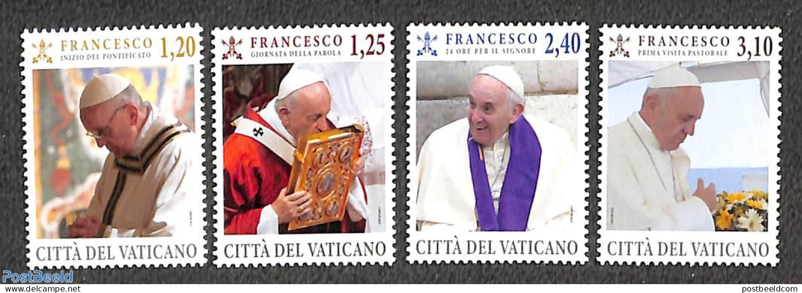 Vatican 2023 Pontificat Of Pope Francis 4v, Mint NH, Religion - Pope - Neufs