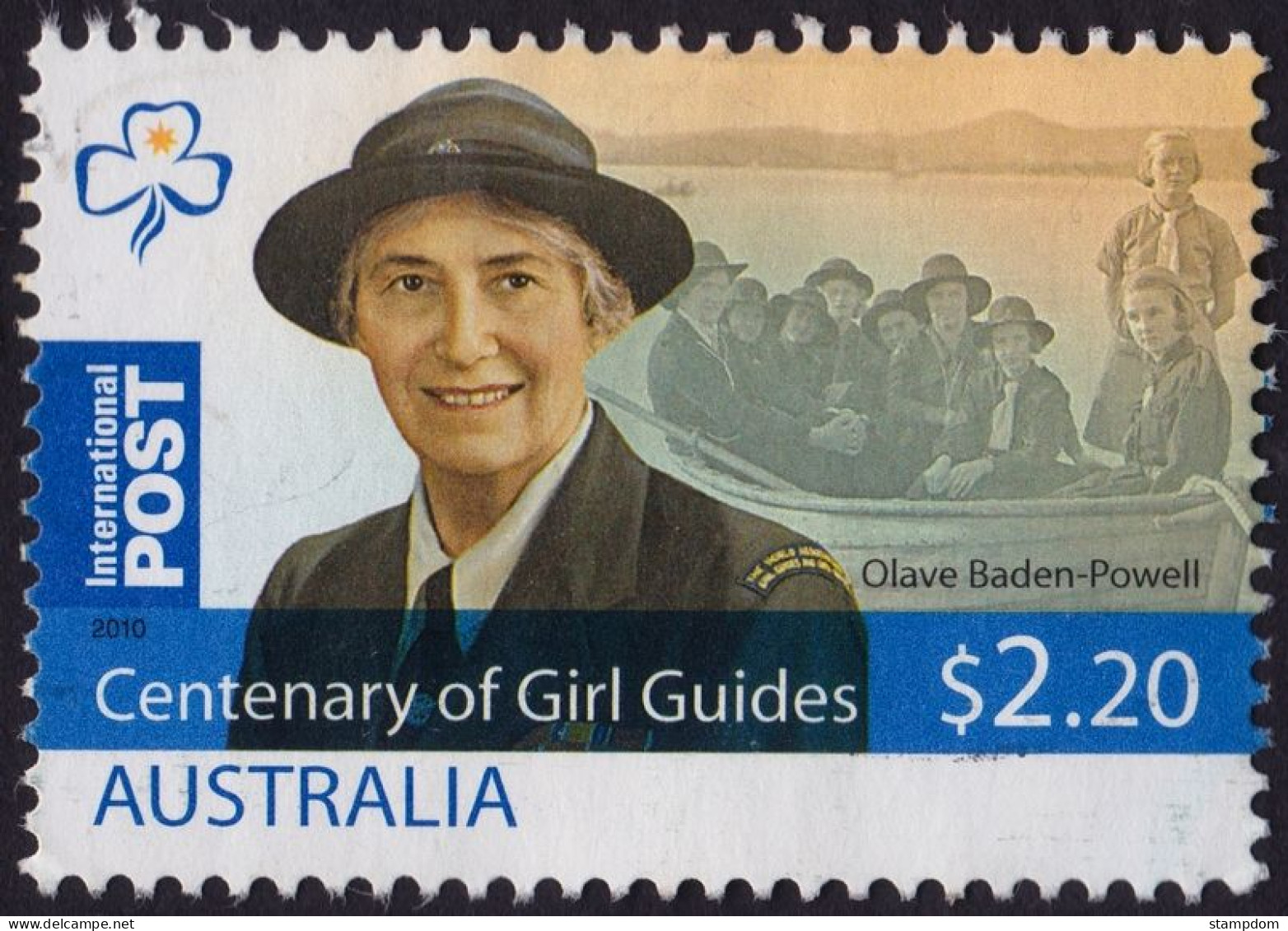 AUSTRALIA 2010 Girl Guides Cent. $2.20 Olivia Baden Guides Sc#3345- USED @O087 - Usados