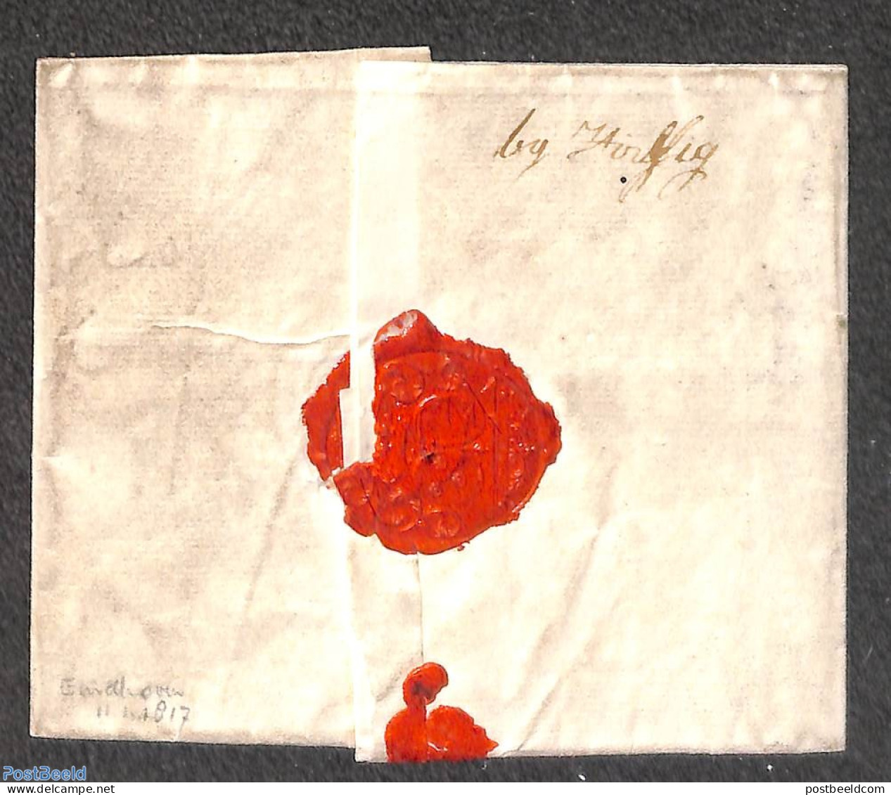 Netherlands 1817 Folding Cover From Eindhoven To 's Hertogenbosch, Postal History - ...-1852 Voorlopers