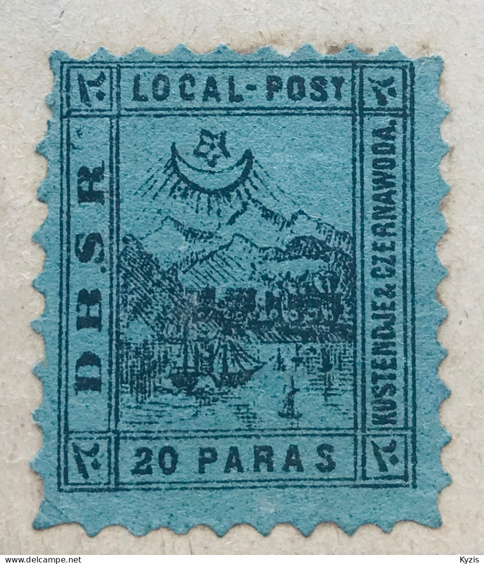 Turquie - VARIÉTÉ - 1867 DBSR Kustendje Et Czernavoda Timbre Postal Local MH* - Nuevos