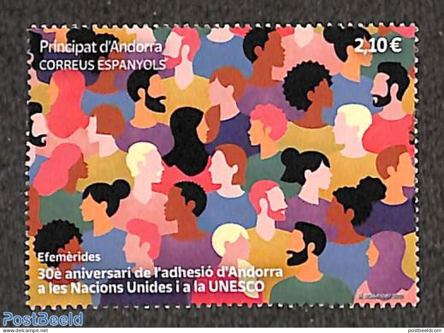 Andorra, Spanish Post 2023 UN And UNSECO Membership, Mint NH, History - Unesco - United Nations - Ungebraucht